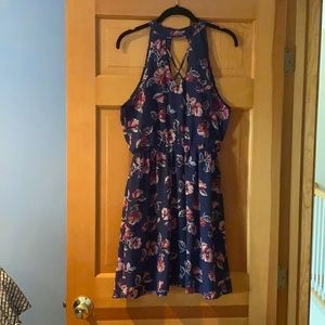 BNWT Francesca’s Blue & Purple Floral Dress